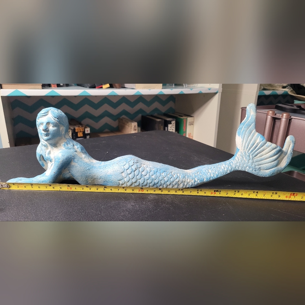 Large Cast Iron Mermaid